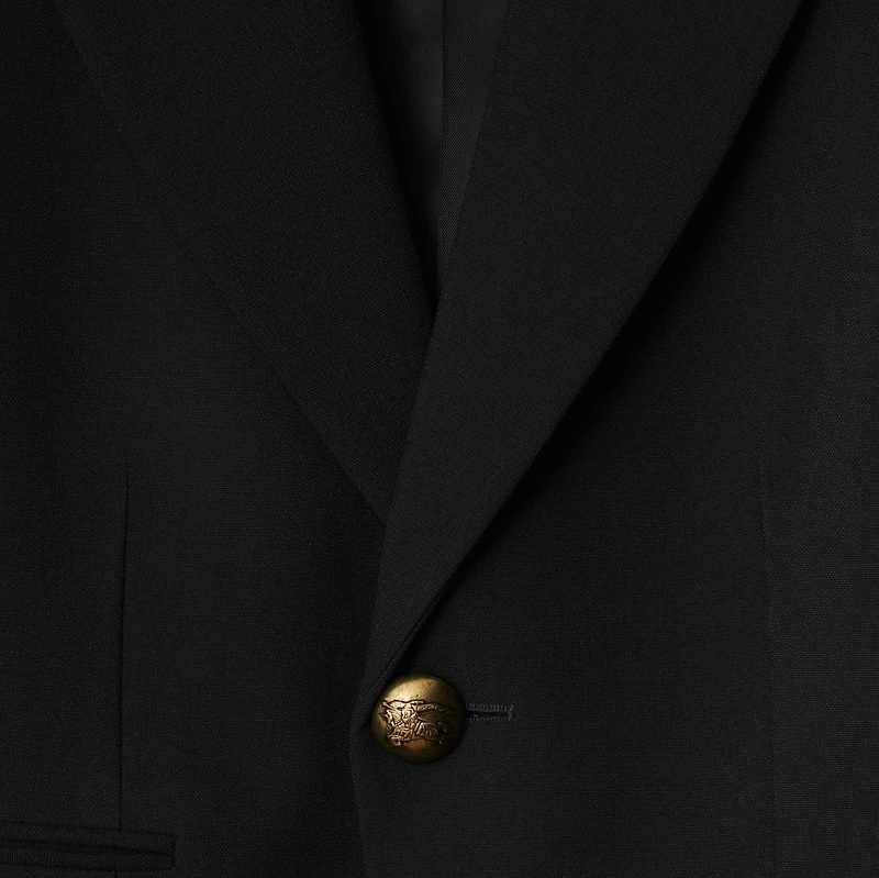 Wool Tailored Jacket in Black - Women | Burberry® Official