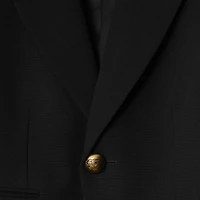 Wool Tailored Jacket in Black - Women | Burberry® Official