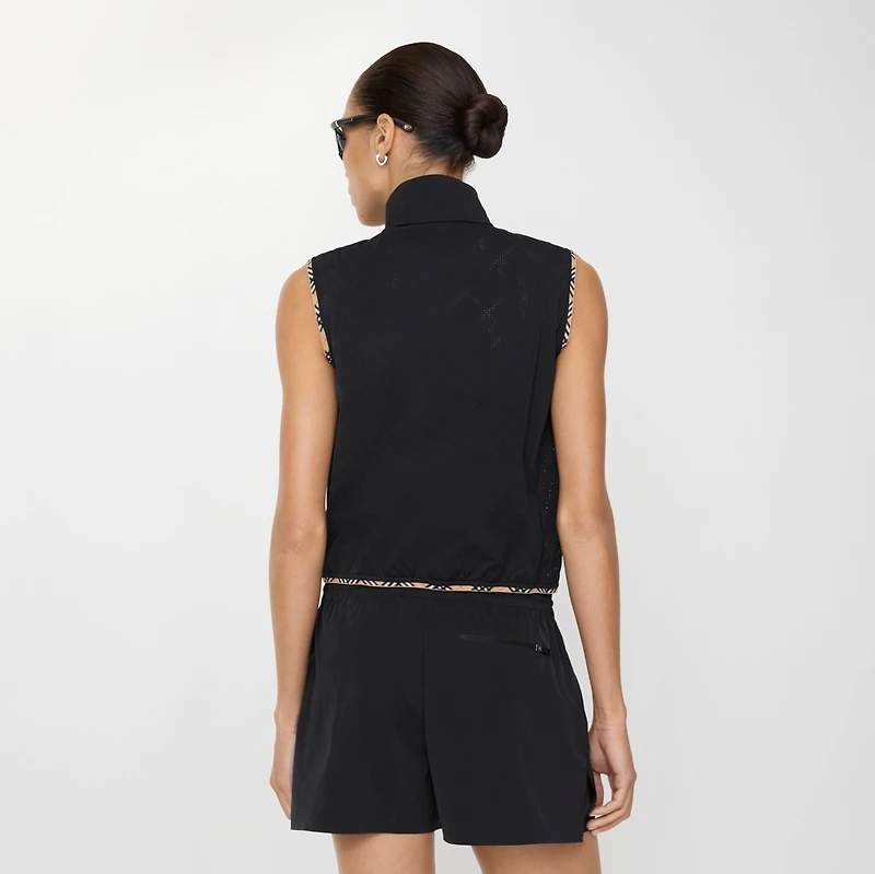 Stretch Nylon Gilet in Black - Women | Burberry® Official