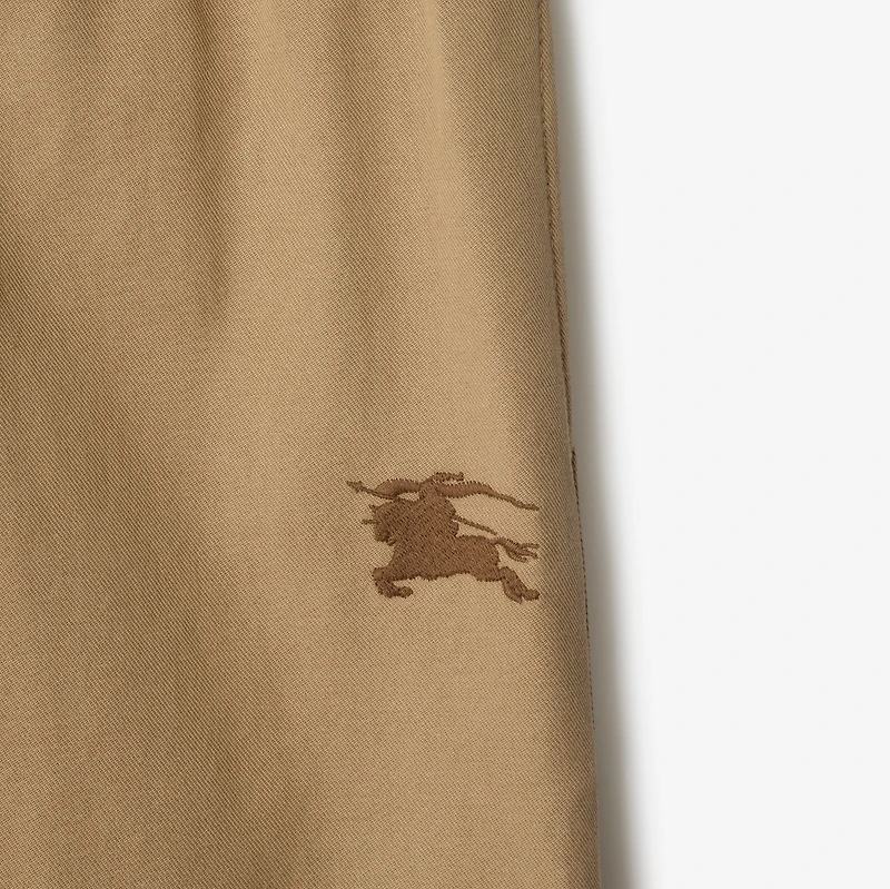 Cotton Blend Trousers in Sand | Burberry® Official