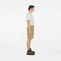 Gabardine Shorts in Hamper beige - Men, Cotton | Burberry® Official