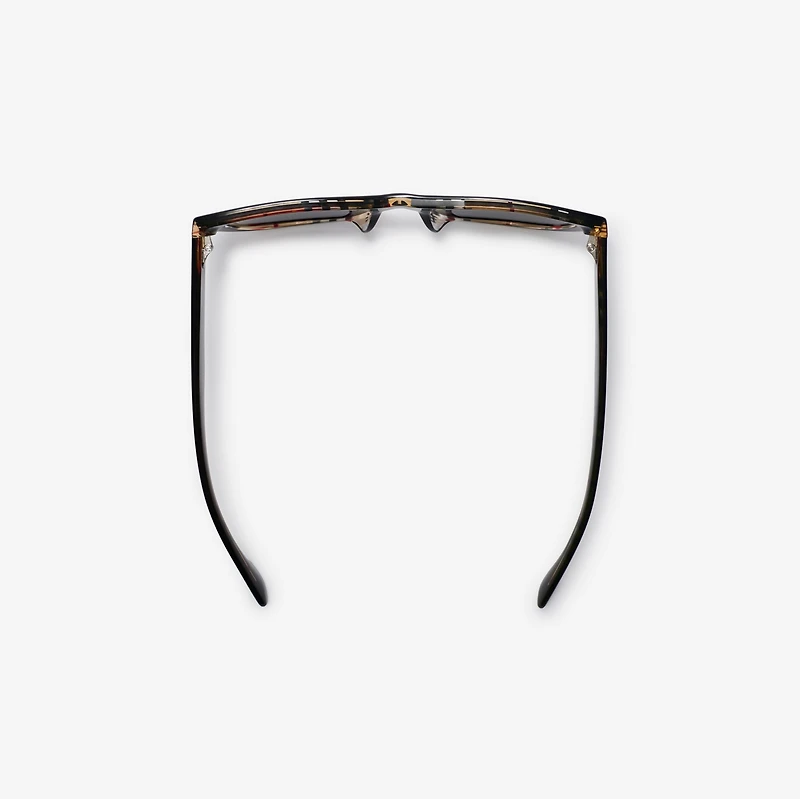 Check Square Sunglasses in Black/check | Burberry® Official