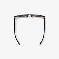Check Square Sunglasses in Black/check | Burberry® Official