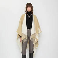 EKD Wool Cashmere Cape in Sand | Burberry® Official