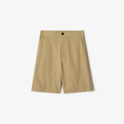 Gabardine Shorts in Hamper beige - Men, Cotton | Burberry® Official