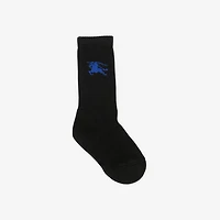 Ribbed Cotton Blend Socks in | Burberry® Official