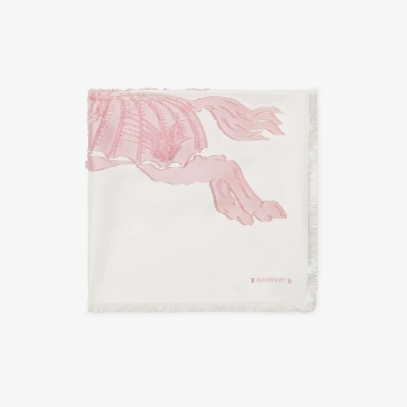 EKD Silk Blend Scarf in Cameo | Burberry® Official
