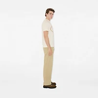 Knight Stamp Cotton T-shirt in Chalk white - Men | Burberry® Official