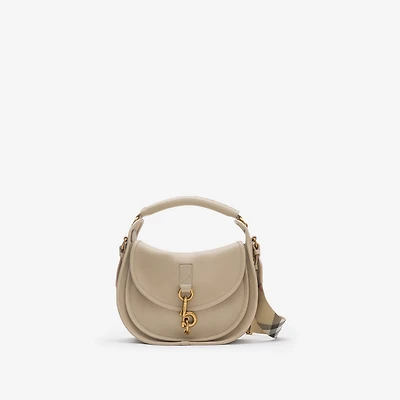 Small B Clip Messenger Bag in Mushroom beige - Women | Burberry® Official