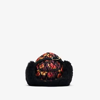 Geranium Leaf​ Nylon Trapper Cap in Poppy red - Men | Burberry® Official