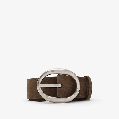 Suede Bloomsbury Belt​ in Military brown - Men, Leather | Burberry® Official