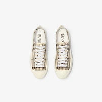 Check Sneakers in Light beige - Women | Burberry® Official