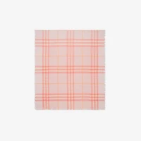 Wide Check Wool Scarf in Sugar | Burberry® Official
