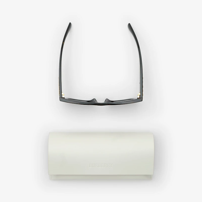 Heritage Square Sunglasses in Yellow havana - Women | Burberry® Official