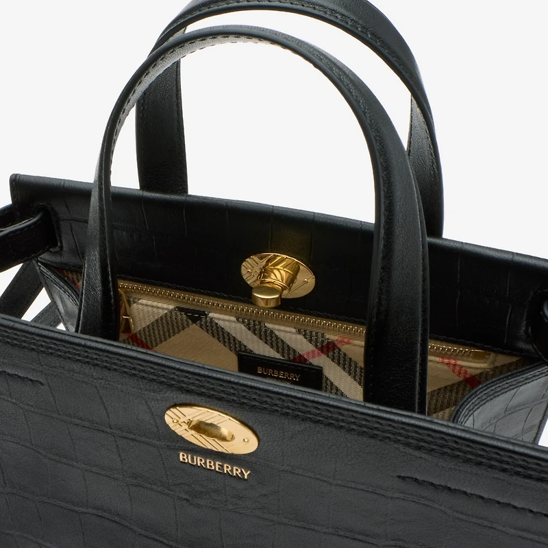 Mini Cotswolds Tote in Black - Women | Burberry® Official
