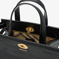 Mini Cotswolds Tote in Black - Women | Burberry® Official