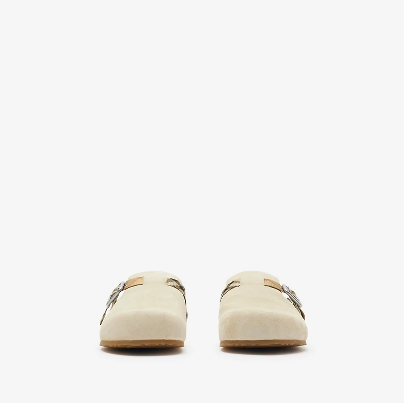 Suede Urchin Clogs in Bake - Men | Burberry® Official