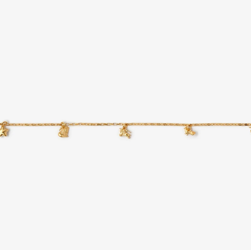 Mini Charm Necklace in Gold - Women | Burberry® Official