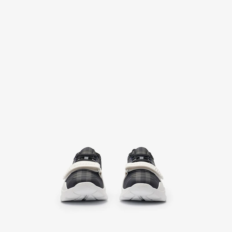 Check Sneakers in Storm blue - Men | Burberry® Official