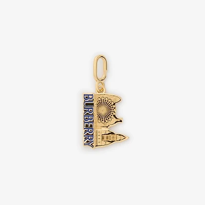 London Skyline Charm​ in Gold/blue - Women | Burberry® Official