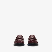 Leather Cadet Loafers in Fig - Women | Burberry® Official