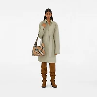 Small Check Shoulder Bag in Sand - Women | Burberry® Official
