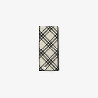 Narrow Check Wool Scarf in Black | Burberry® Official