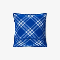 Check Wool Cushion in Knight | Burberry® Official