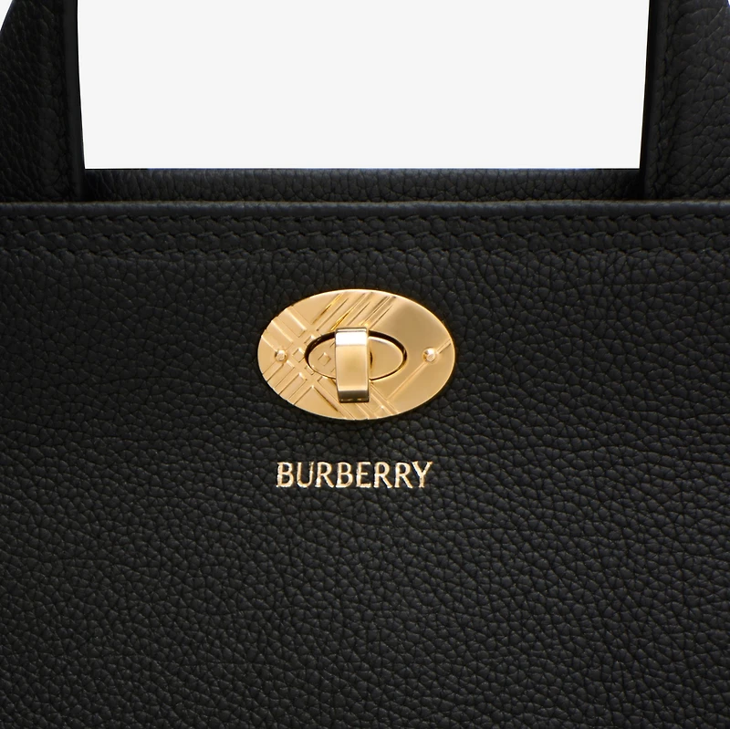 Mini Cotswolds Tote in Black - Women, Leather | Burberry® Official