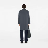 Long Gabardine Car Coat in Magnet - Men, Cotton | Burberry® Official