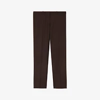 Wool Tailored Trousers in Carbon brown - Women | Burberry® Official