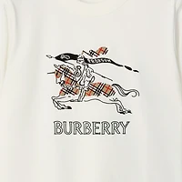 EKD Sketch Cotton T-shirt in Chalk white - Women | Burberry® Official