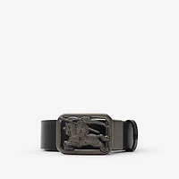Reversible Check Rider Belt in Black/charcoal grey - Men, Leather | Burberry® Official