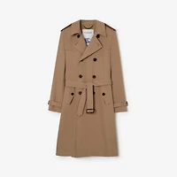 Long Silk Cotton Foxfield Trench Coat in Poplar brown - Men | Burberry® Official
