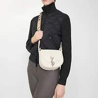 Mini B Clip Messenger Bag in Soap beige - Women | Burberry® Official