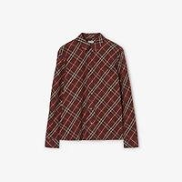 Classic Fit Check Cotton Shirt in Vineyard red - Men | Burberry® Official