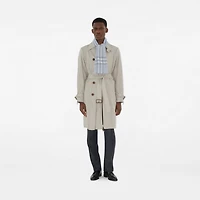 Wide Check Wool Scarf in Mist | Burberry® Official
