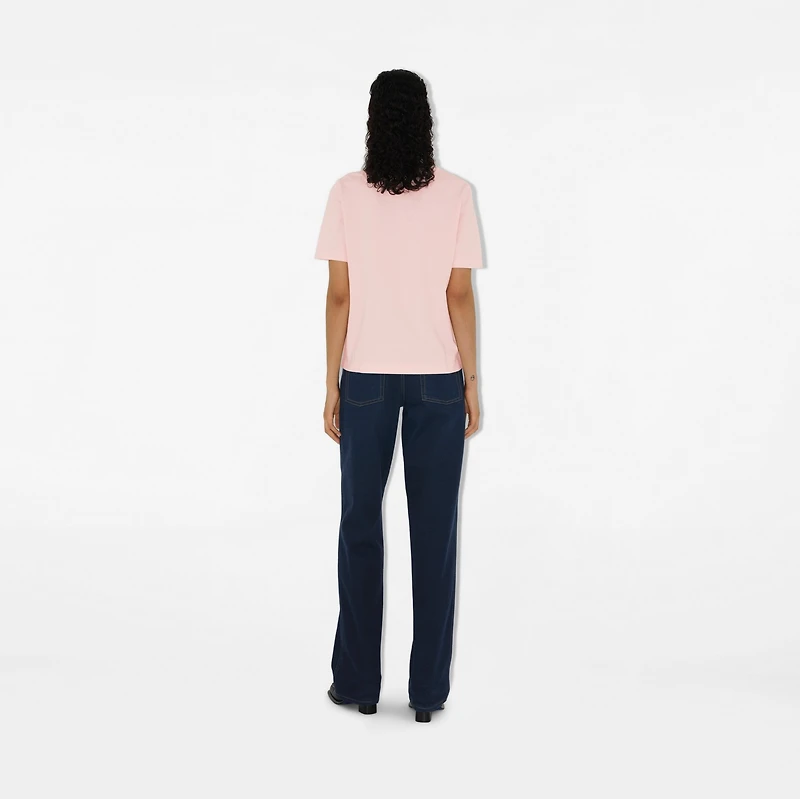 EKD Cotton T-shirt in Cameo - Women | Burberry® Official