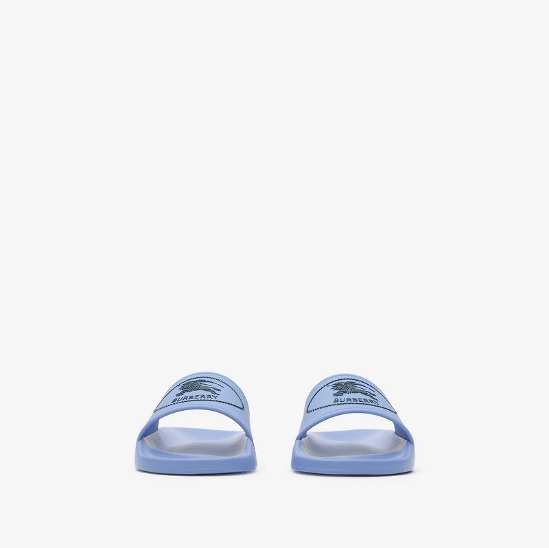 Knight Stamp Slides in Cornflower blue/charcoal blue - Children | Burberry® Official