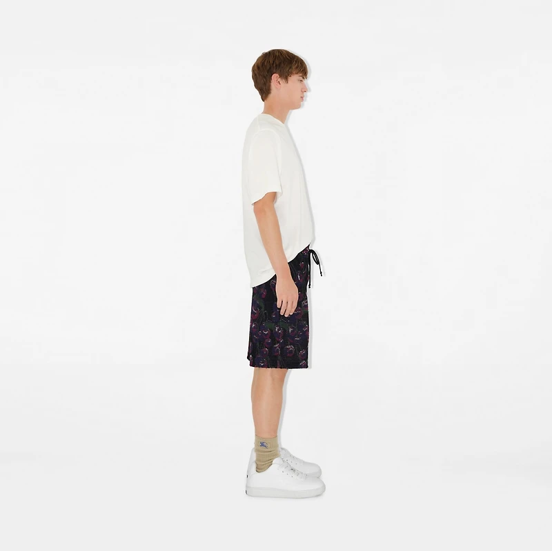 Cherry Cotton Silk Shorts - Men | Burberry® Official