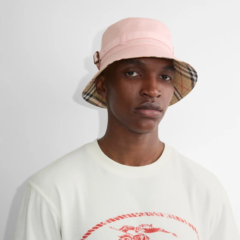 Gabardine Bucket Hat in Flora - Men | Burberry® Official