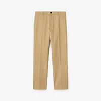 Cotton Twill Chinos in Hamper beige - Men | Burberry® Official