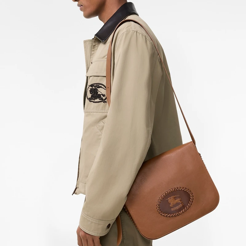 Tavistock Messenger Bag in Hazel brown - Men, Leather | Burberry® Official