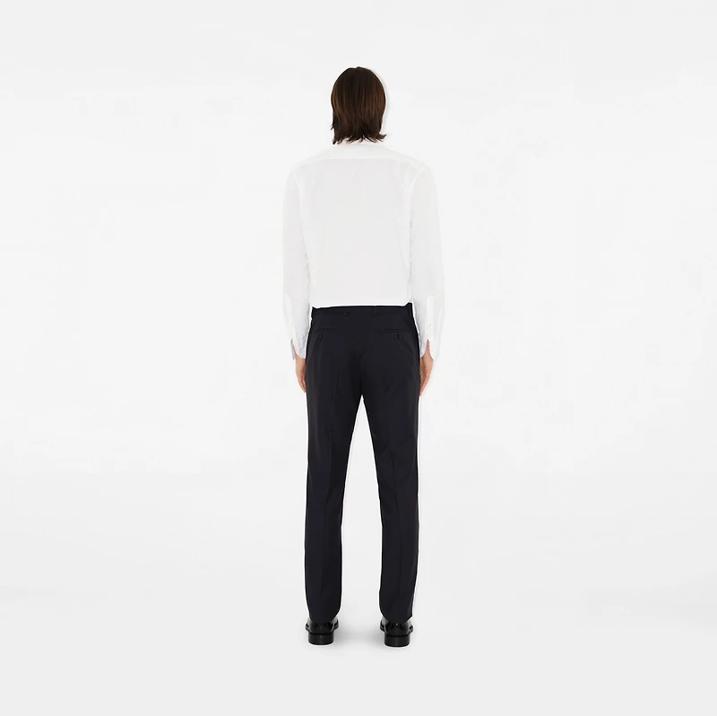 Wool Tailored Trousers in Dark navy - Men | Burberry® Official