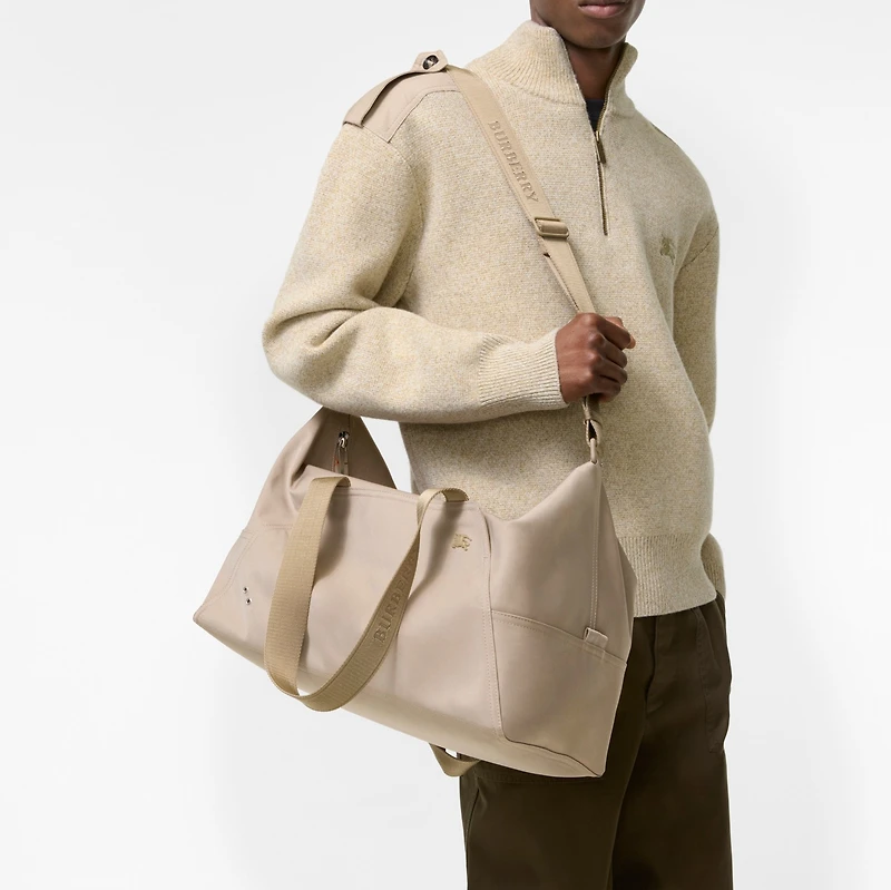 Storm Weekender Bag in Taupe beige - Men | Burberry® Official