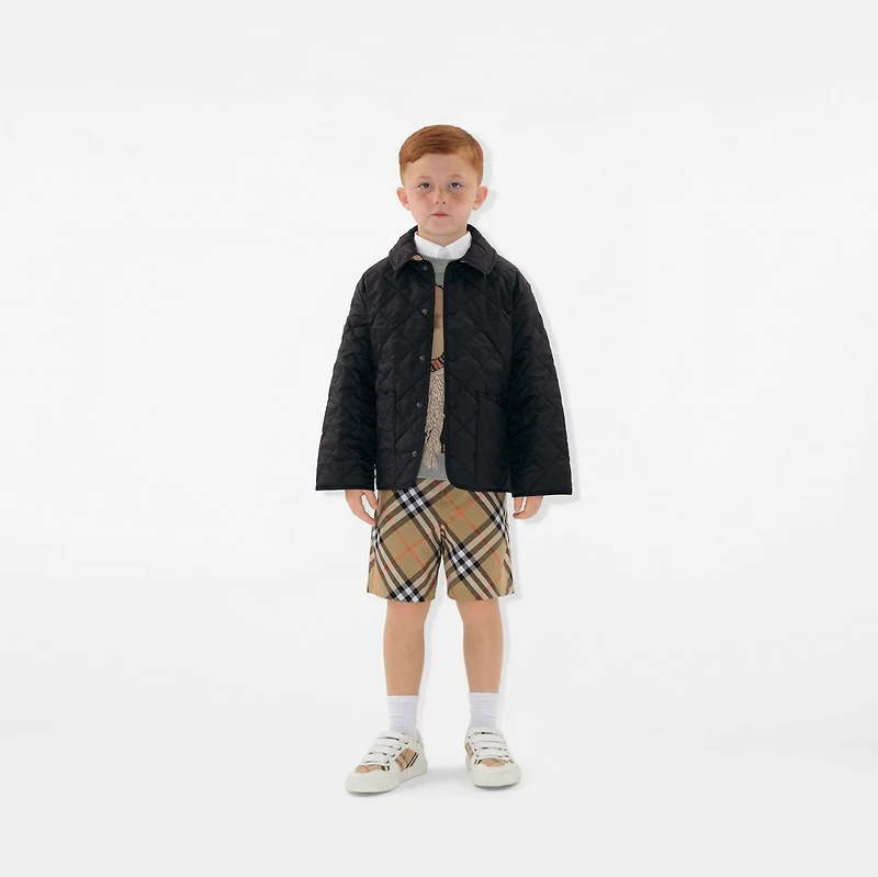 Quilted Barn Jacket in Black | Burberry® Official
