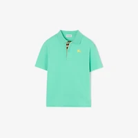 Cotton Piqué Polo Shirt in Light mint | Burberry® Official