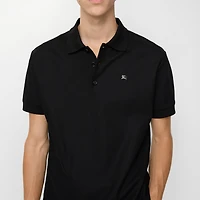 Metal EKD Cotton Polo Shirt in Black - Men | Burberry® Official
