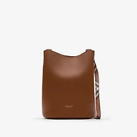 Small Leather Bucket Bag in Tawny brown - Women | Burberry® Official