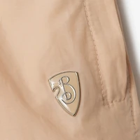 Nylon Cotton Shorts in Teacup - Women | Burberry® Official